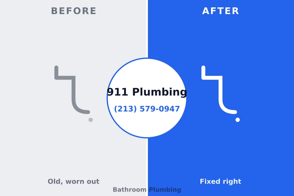 Before and after: plumbing repair Gurdon, AR